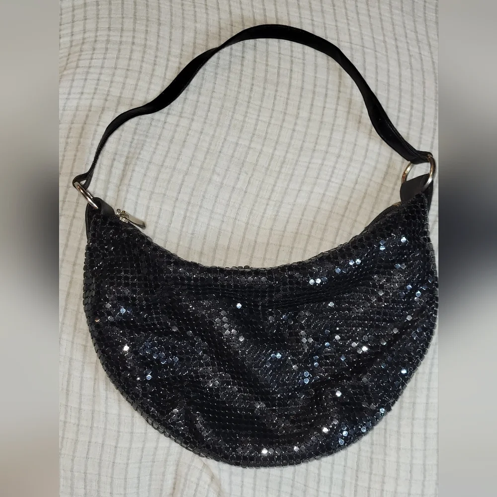 Women's black hobo handbag